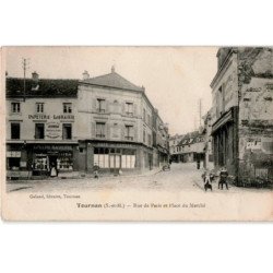 TOURNAN: rue de paris et place du marché - état