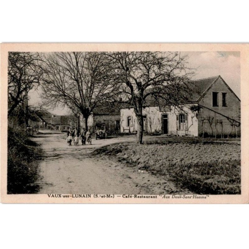 VAUX-en-LUNAIN: café-restaurant "aux deux-sans-homme" - très bon état