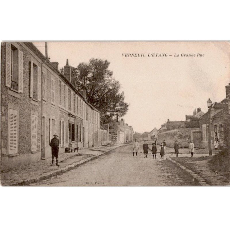 VERNEUIL-L'ETANG: la grande rue - état