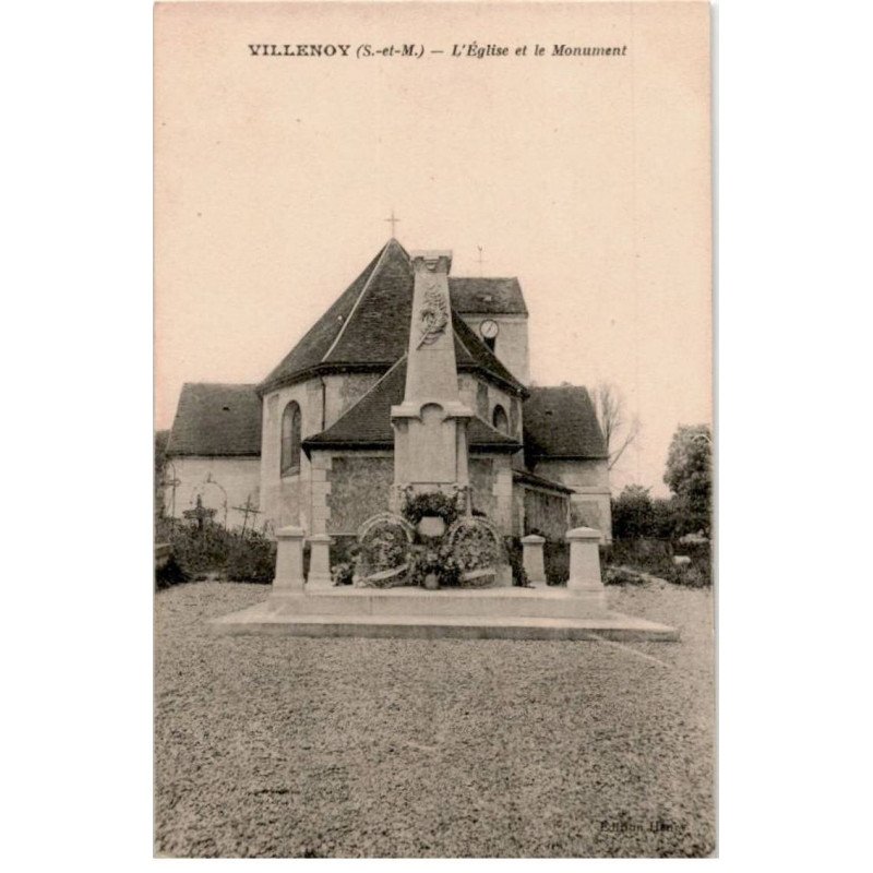 VILLENOY: l'église et le monument - très bon état