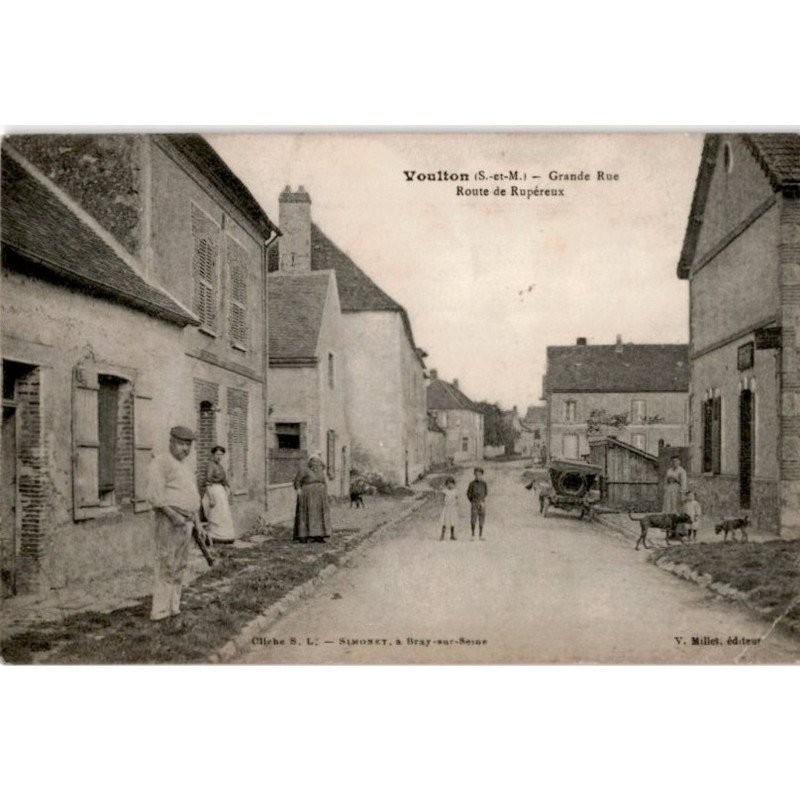 VOULTON: grande rue route de rupéreux - état