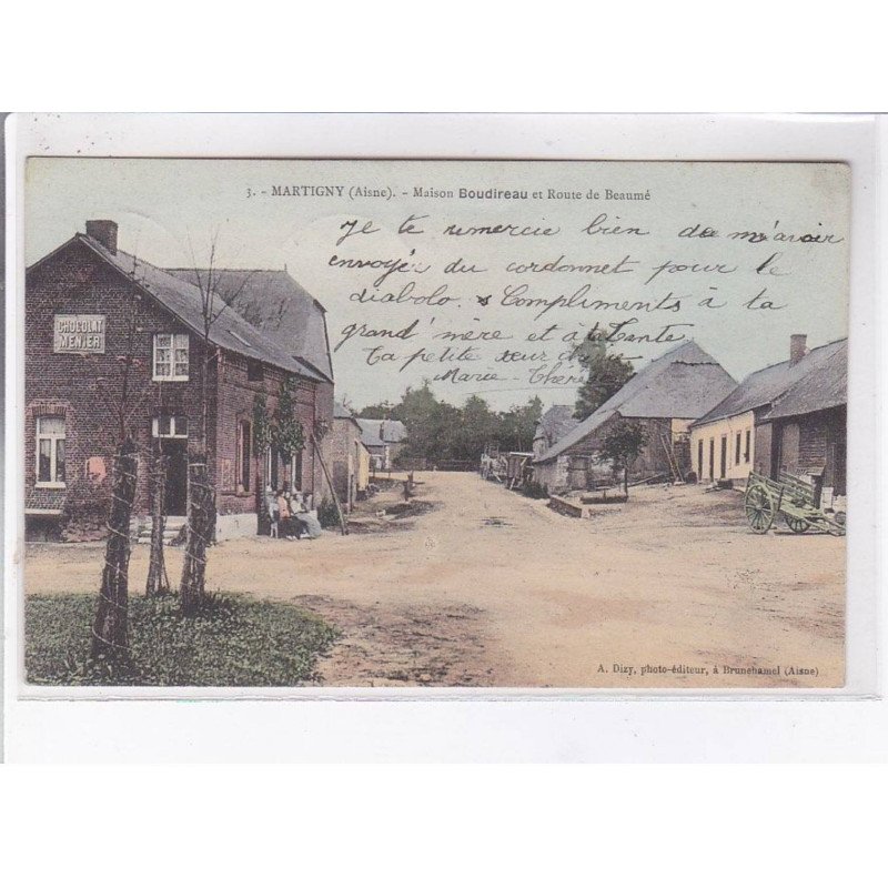 MARTIGNY: maison boudireau et route de beaumé - très bon état
