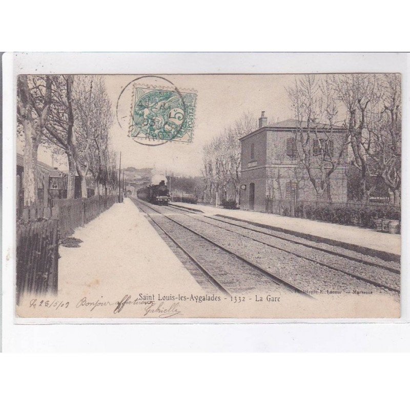 SAINT-LOUIS-les-AYGALADES: la gare - très bon état