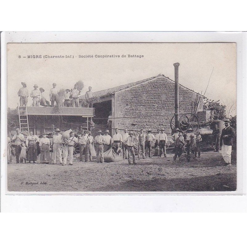 MIGRE: société coopérative de battage - très bon état