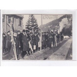 LE LIORAN: en hiver départ des skieurs à la gare - très bon état