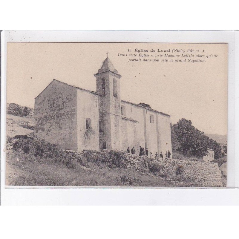LOZZI: église de lozzi dans cette église a prié madame Letizia alors qu'elle portait le grand Napoléon - très bon état