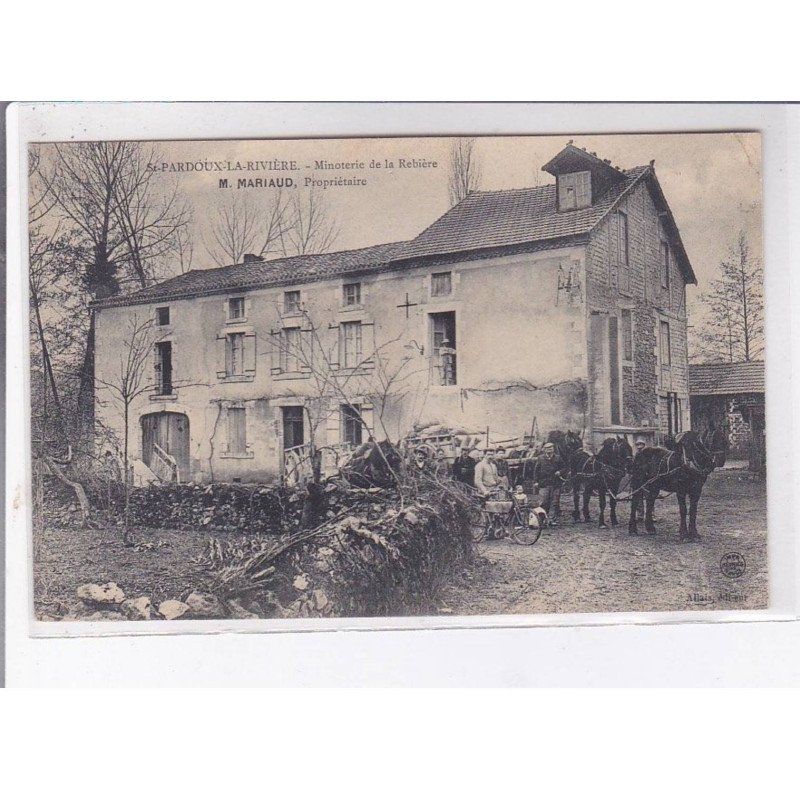 SAINT-PARDOUX-la-RIVIERE: minoterie de la rebière M. Mariaud propriétaire, moto - très bon état