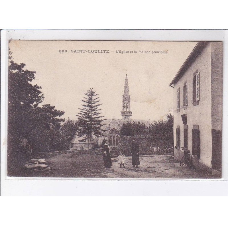SAINT-COULITZ: l'église et la maison principale - très bon état