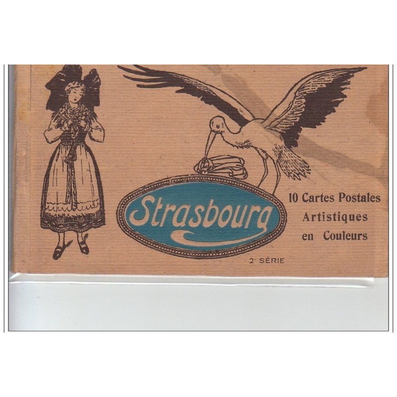 STRASBOURG - Carnet de 10 cartes postales artistiques - 2ème série - très bon état