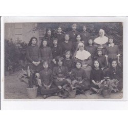 BEZIERS: pensionnat des religieuses de l'immaculée conception à la junquera (espana) 3CPA - très bon état