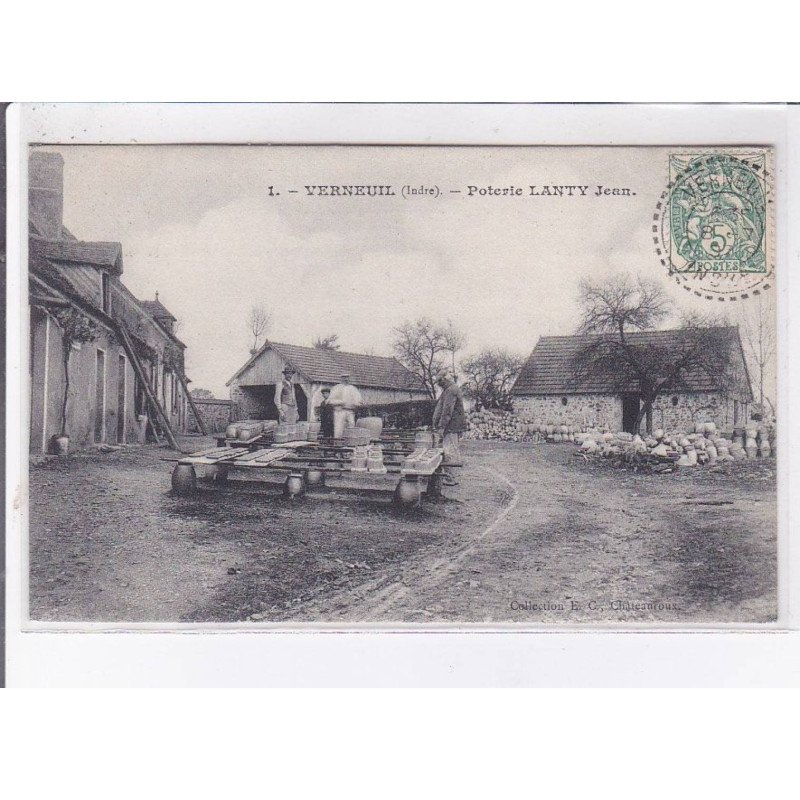 VERNEUIL: poterie lanty jean - très bon état