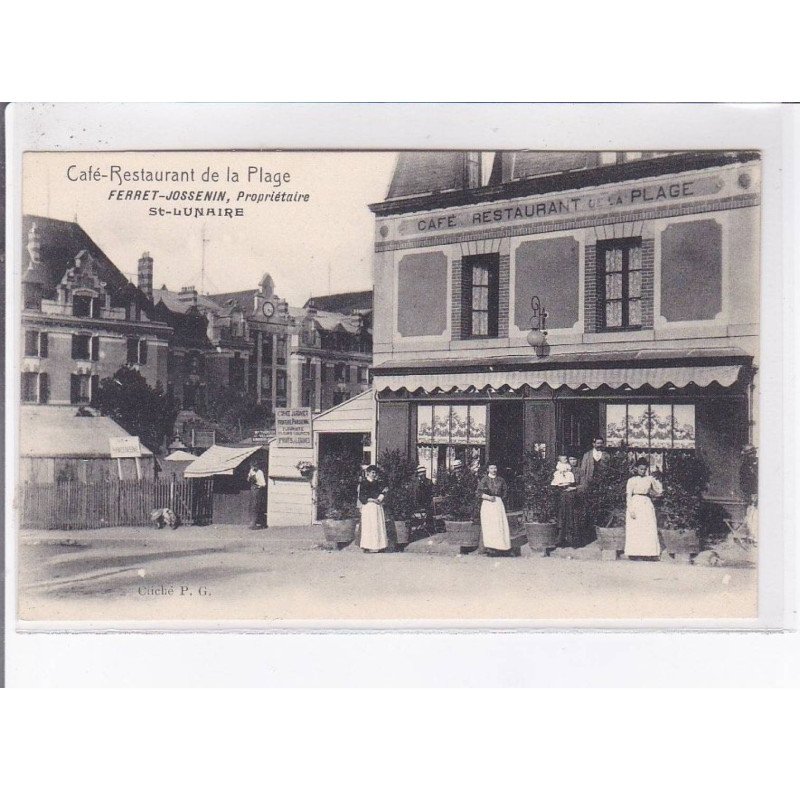 SAINT-LUNAIRE: café-restaurant de la plage ferret-jossenin - très bon état