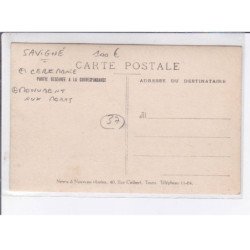 SAVIGNE: cérémonie, monument aux morts - très bon état