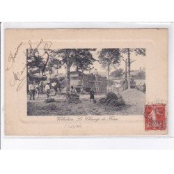 VILLEDIEU: le champ de foire, battage, agriculture - très bon état