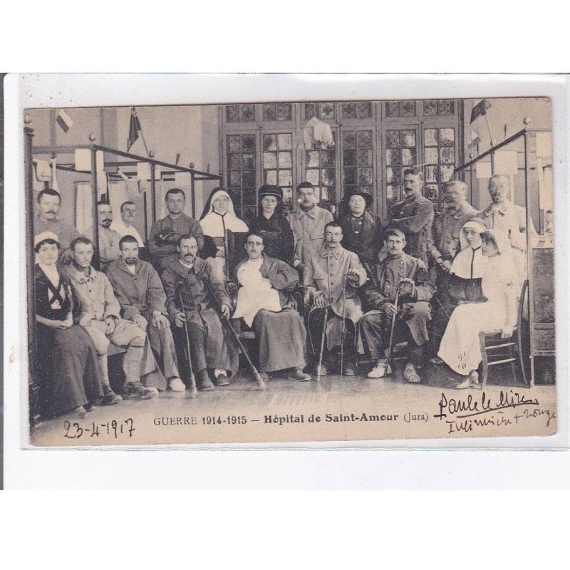 SAINT-AMOUR: hôpital, guerre 1914-1915 - très bon état