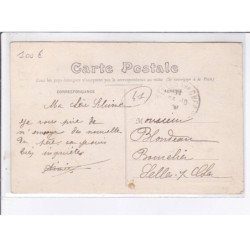 COUR-CHEVERNY: fête du 23 aoüt 1908, revue des sapeurs pompiers - très bon état