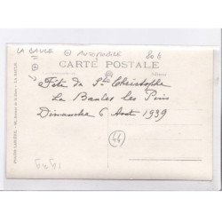LA BAULE: automobile, fête de saint-christophe la baules les pins dimanche 6 août 1939 - très bon état