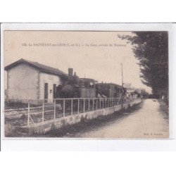 LA SAUVETAT-sur-LEDE: la gare arrivée du tramway - très bon état