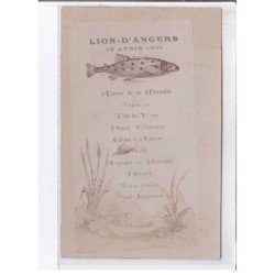 LION-D'ANGERS: menu 18 avril 1905 - très bon état