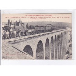 FERMAINVILLE: le viaduc de la vallée des moulins, passage du premier train