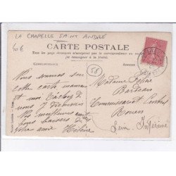 LA CHAPELLE-SAINT-ANDRE: scène de village - très bon état