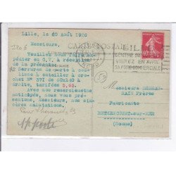 LILLE: gros frères 3-7 rue de la quennette Lhérault et Cie, quincaillerie, spécialités pour bâtiments - très bon état