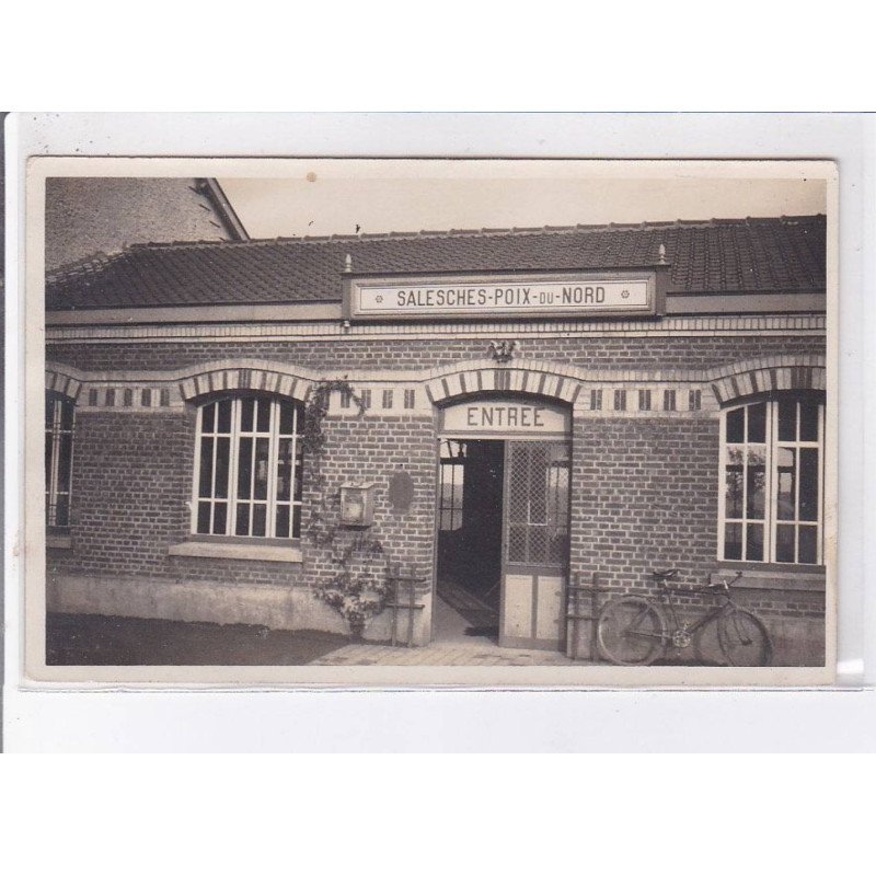 SALESCHES-POIX-du-NORD: entrée de la gare - très bon état