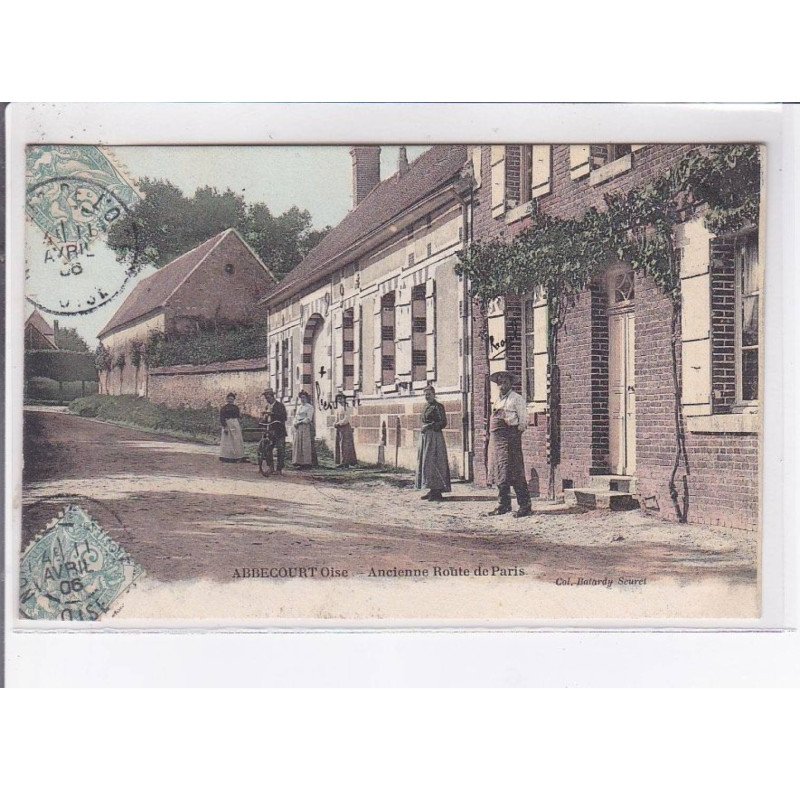 ABBECOURT: ancienne route de paris - très bon état