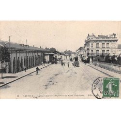 SAUMUR - Avenue David d'Angers et la Gare d'Orléans - très bon état