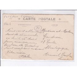 PUTEAUX: cachet,commerce de vins, épicerie Mson P. Gadot comestibles liqueurs - très bon état