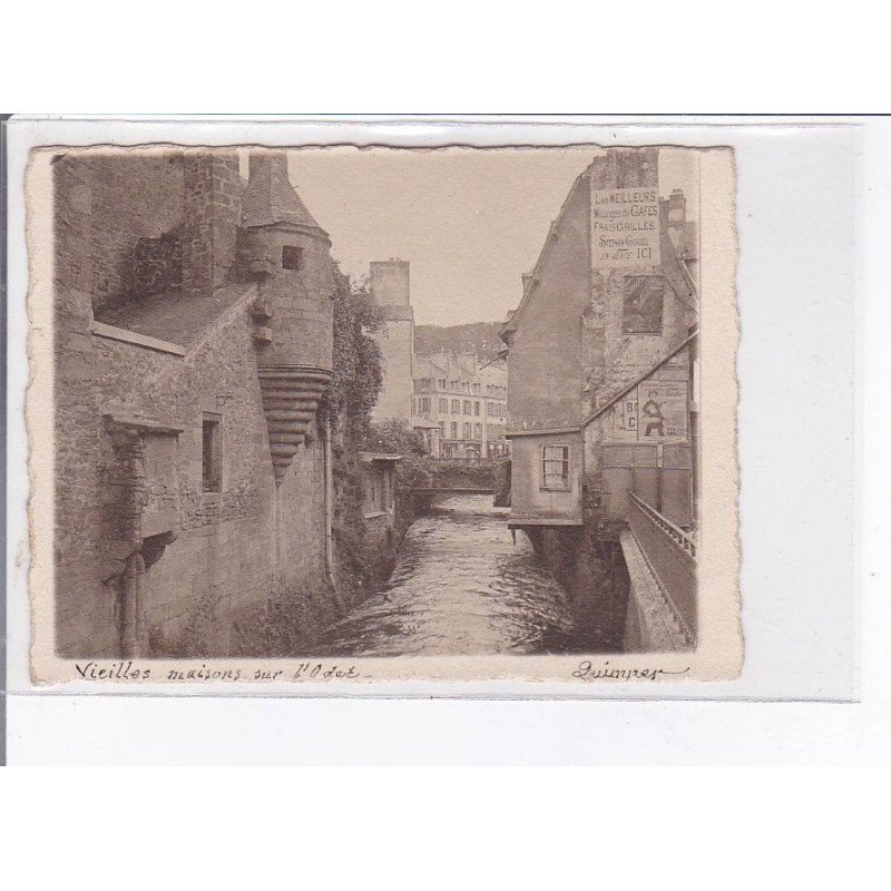 QUIMPER: vieilles maison sur l'odet, photo - très bon état QUIMPER: vieilles maison sur l'odet, photo - très bon état