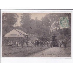 BRETTEVILLE-sur-LAIZE: gare de gouvix et le rouleau à vapeur (compresseur)- état