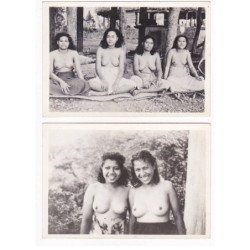 TAHITI - Femme nue - Nudes - 5 photos format 8,5x13 cm - Vers 1940 - très bon état
