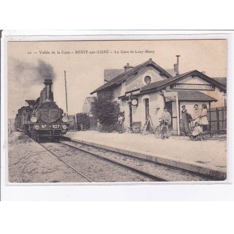 BESSY-sur-CURE: la gare de lucy-bessy - très bon état