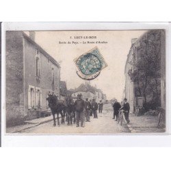 LUCY-le-BOIS: sortie du pays, la route d'avallon - très bon état