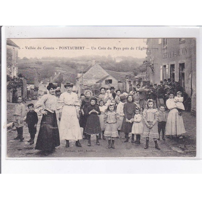 PONTAUBERT: un coin du pays près de l'église - très bon état