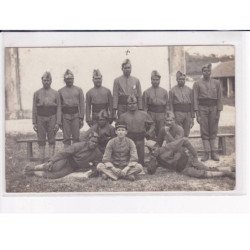 TAHITI / Nouvelle Calédonie / Ile des Pins / Iles Loyautés : lot de 5 cartes photo de militaires (guerre 14-18) - TBE