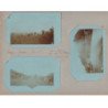 Coupe GORDON BENNET 1905 : lot de 5 cartes photos dans les pages d'album d'origine (course automobile) - très bon état