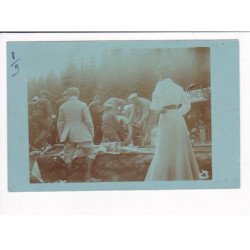 Coupe GORDON BENNET 1905 : lot de 5 cartes photos dans les pages d'album d'origine (course automobile) - très bon état