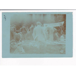 Coupe GORDON BENNET 1905 : lot de 5 cartes photos dans les pages d'album d'origine (course automobile) - très bon état