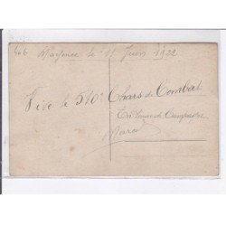 MILITAIRE: tank, tank, carte photo - très bon état