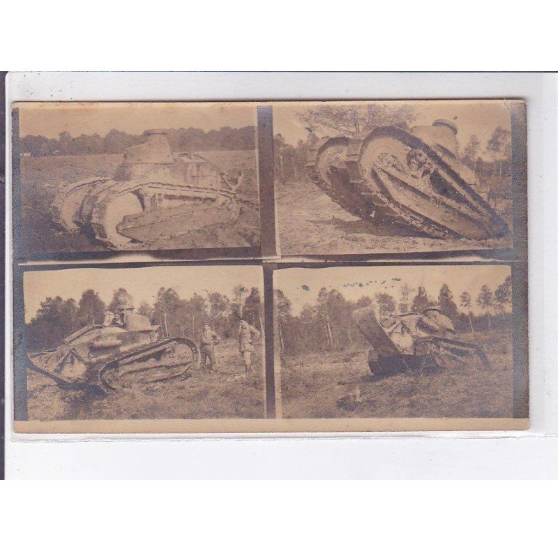 MILITAIRE: tank, tank, carte photo - très bon état