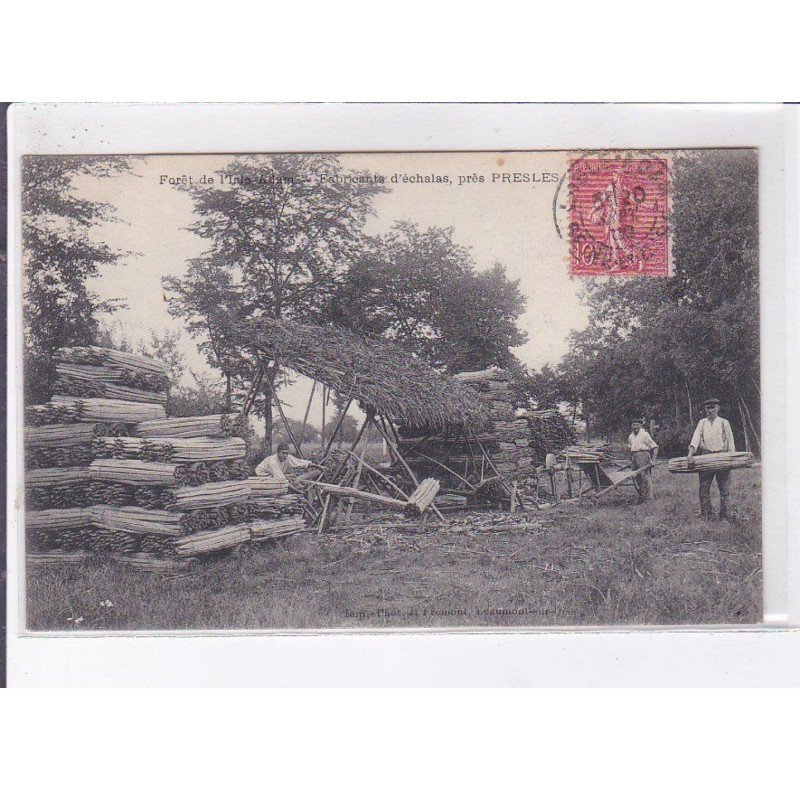 L'ISLE-ADAM: forêt de l'isle adam fabricants d'échalas - très bon état