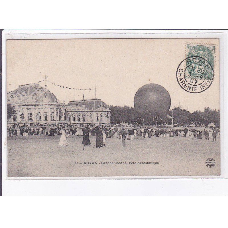 ROYAN: grande conche, fête aérostatique (ballon rond)- très bon état