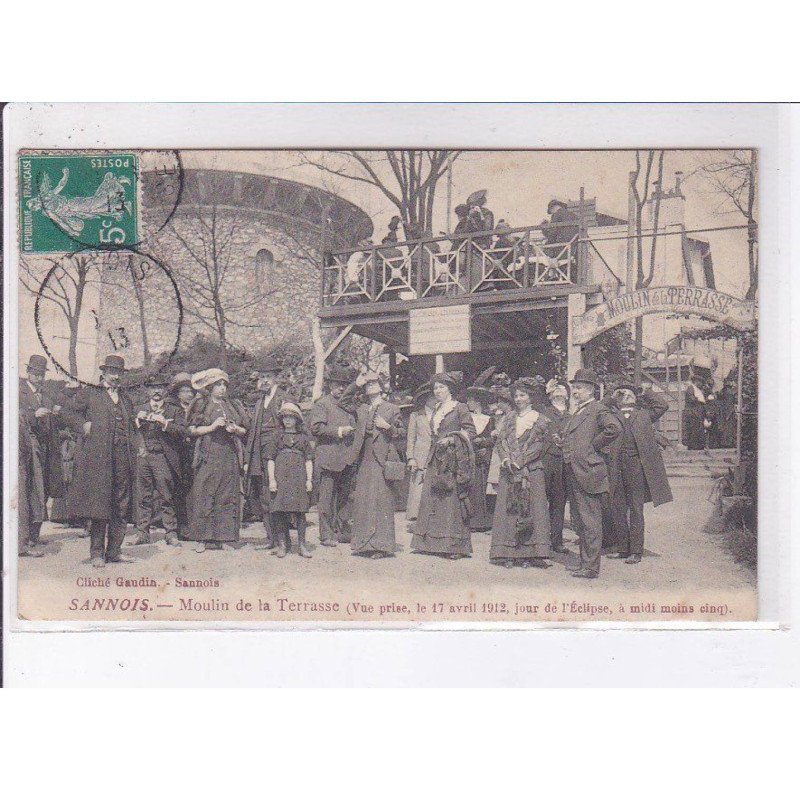 SANNOIS: moulin de la terrasse (vue prise le 17 avril 1912 jour de l'éclipse) - état