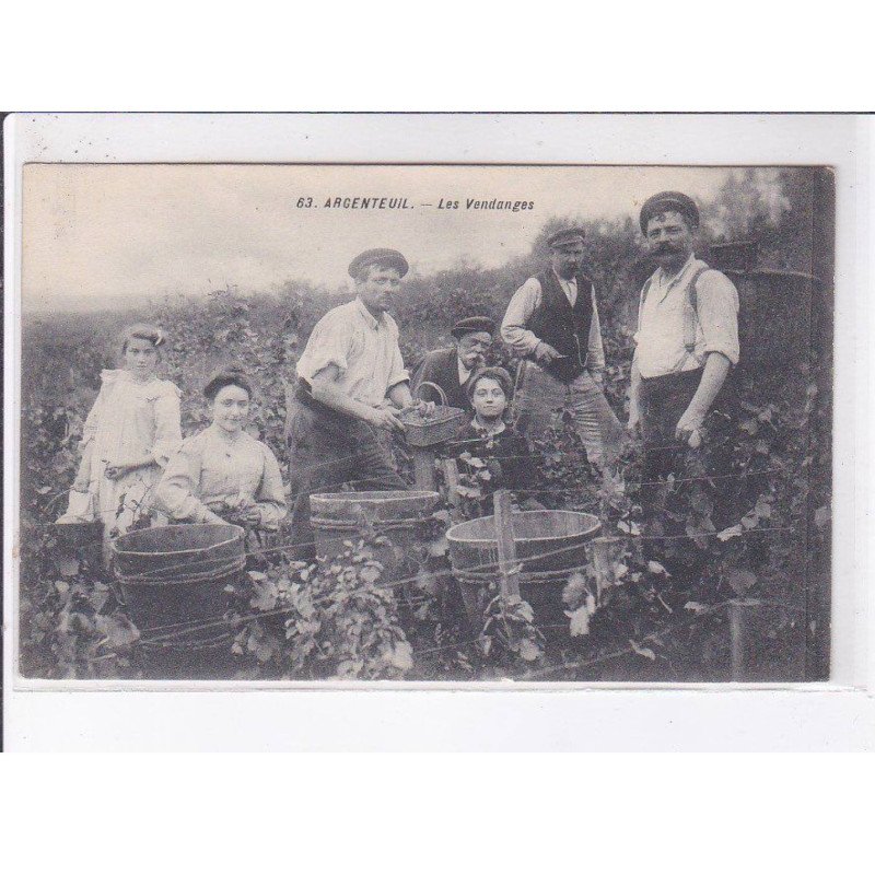 ARGENTEUIL: les vendanges - très bon état