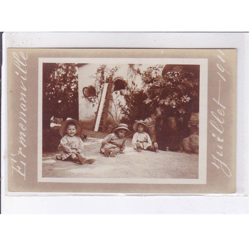 ERMENONVILLE: enfants, juillet 1911 - très bon état