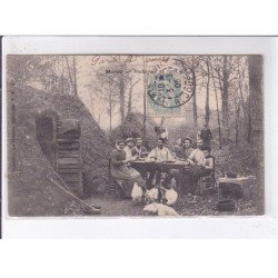 MELUN: bûcheron en forêt - très bon état