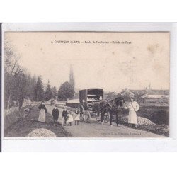 COUTENCON: route de montereau, entrée du pays - état