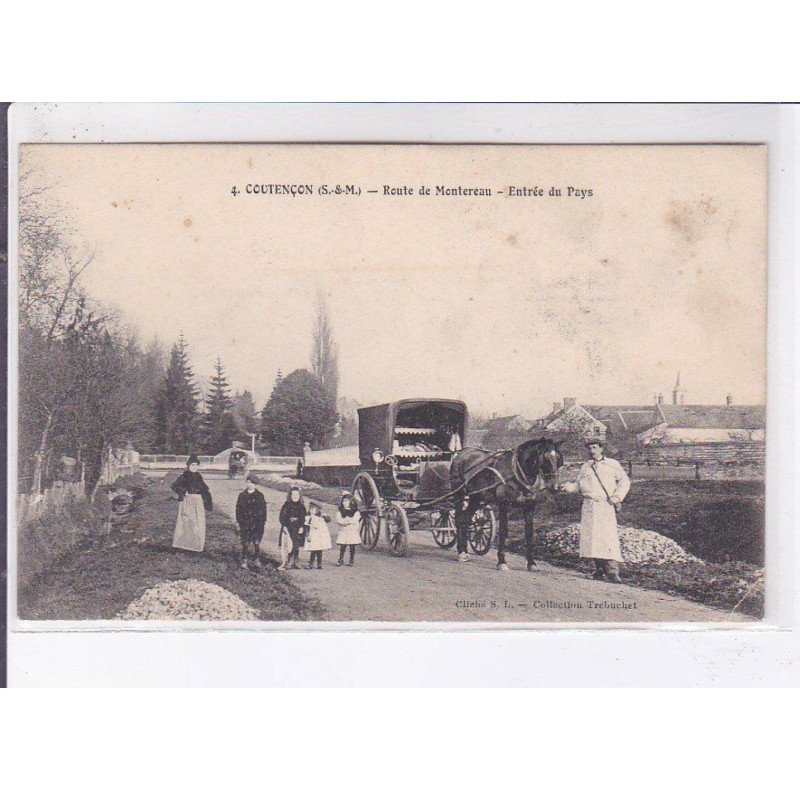 COUTENCON: route de montereau, entrée du pays - état